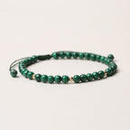 4mm Natural Malachite Protection Calmness String Bracelet