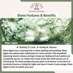 Moss Agate Healing Balance Ring