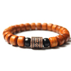 Tibetan Bone Beads Om Mani Padme Hum Strength Bracelet
