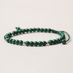 4mm Natural Malachite Protection Calmness String Bracelet