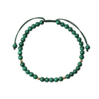 4mm Natural Malachite Protection Calmness String Bracelet