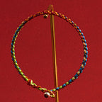 "May you be blessed with peace and safety in all four seasons" Lucky Multicoloured Bracelet