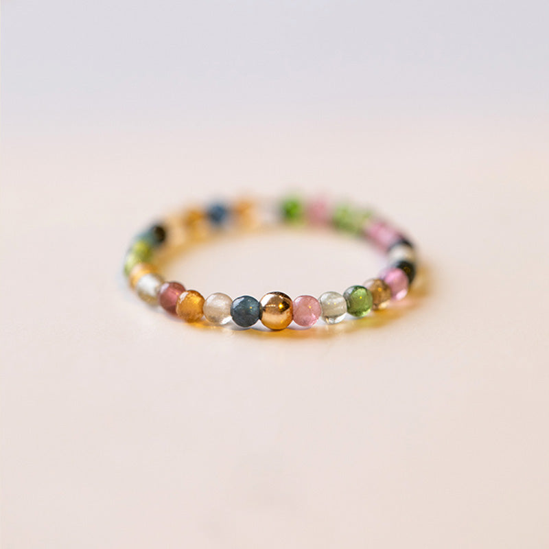 Natural Tourmaline Positive Love Ring
