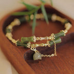 Bamboo Jade Pattern Luck Bracelet Bangle