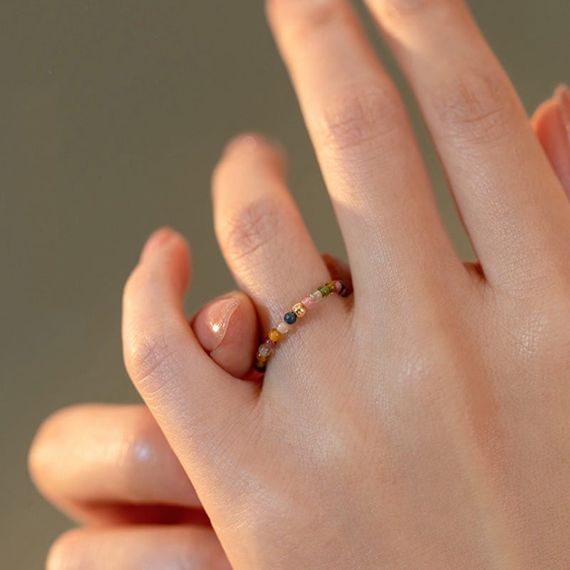 Natural Tourmaline Positive Love Ring