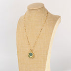 Natural Jade Koi Fish Lotus Luck Necklace Pendant