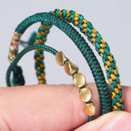 3 PCS Tibetan Copper Beads Healing Protection Luck Bracelet Set