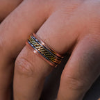 Magnetic Copper Balance Adjustable Cuff Bracelet Bangle Ring