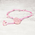 Amethyst Pink Crystal Green Aventurine Rose Inner Peace Healing Anklet
