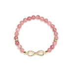 Natural Strawberry Quartz Positivity Healing Bracelet