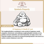 Laughing Buddha Cyan Jade Healing Bracelet