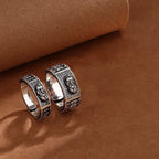 Lucky FengShui PiXiu Wealth Prayer Wheels Couple Ring