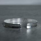 Tibetan Mantra White Copper Bracelet