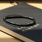 Black Onyx Bead Support Protection Bracelet