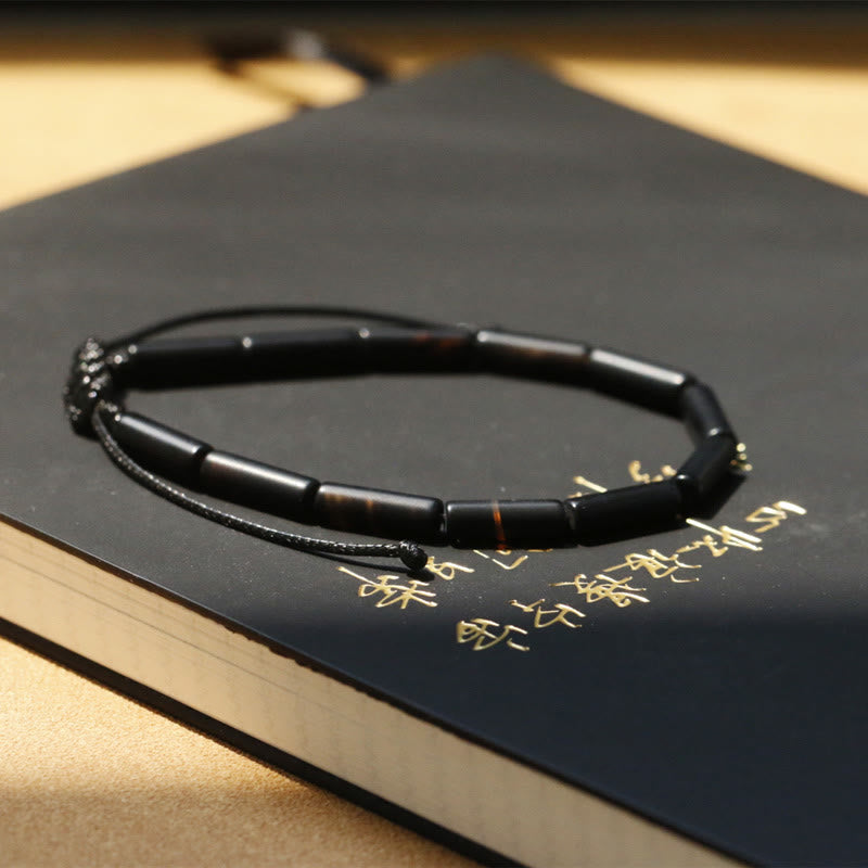 Black Onyx Bead Support Protection Bracelet