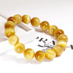 Anxiety Stress Healing Crystal Tiger Eye Bead Bracelet