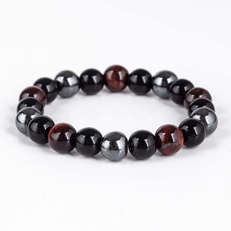 Tibetan Tiger's Eye Bracelet and Necklace Set