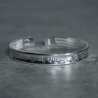 Tibetan Mantra White Copper Bracelet