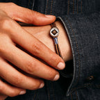925 Sterling Silver Handmade Button Protection Weave String Bracelet