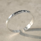 Tibetan Mantra White Copper Bracelet