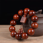 Tibetan Small Leaf Red Sandalwood Relaxation Bracelet