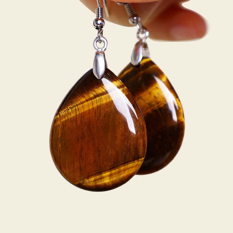 Natural Aventurine Dangle Healing Drop Earrings