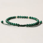 4mm Natural Malachite Protection Calmness String Bracelet