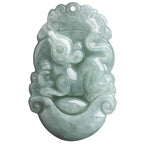 Natural Jade 12 Chinese Zodiac Success Pendant Necklace