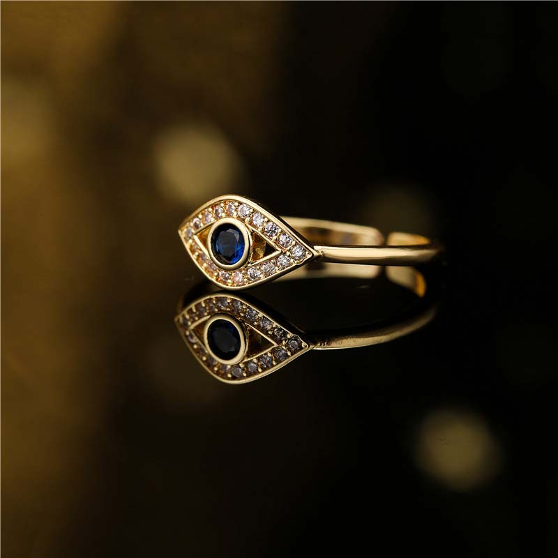 Evil Eye Protection Blessing Copper Ring