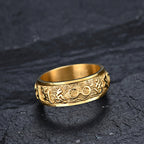 Six True Words Balance Calm Titanium Steel Ring