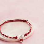 Love Heart Infinity Symbol Braided String Anklet