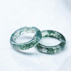 Moss Agate Healing Balance Ring