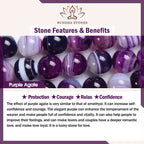 Purple Agate Protection Bracelet