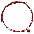 Love Heart Infinity Symbol Braided String Anklet